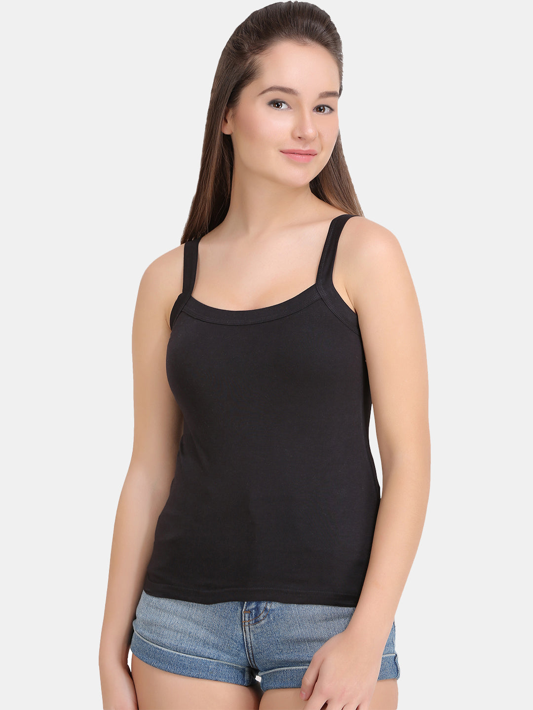 Women's Solid Pure Cotton Non-Paddded Camisole