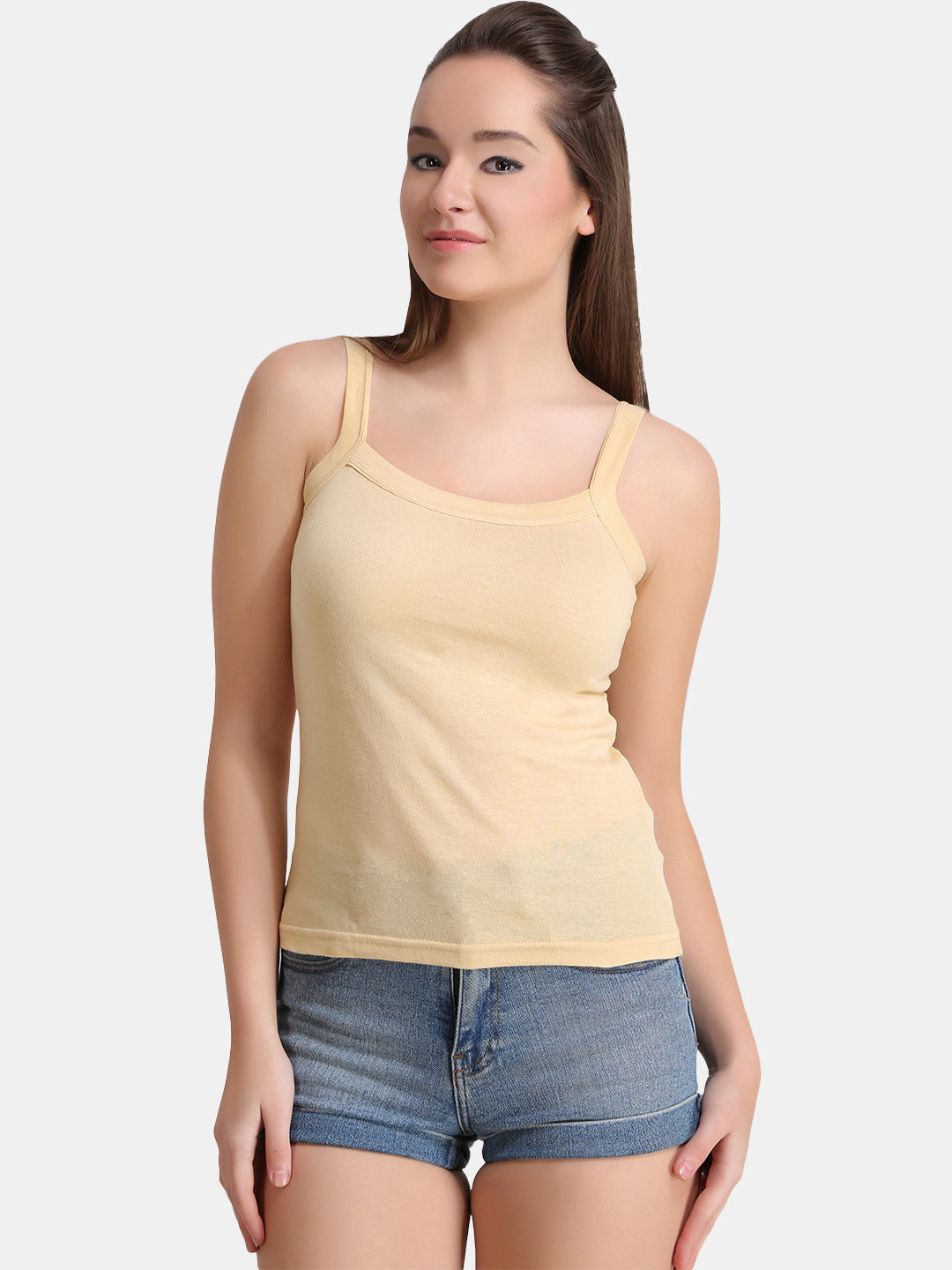Women's Solid Pure Cotton Non-Paddded Camisole