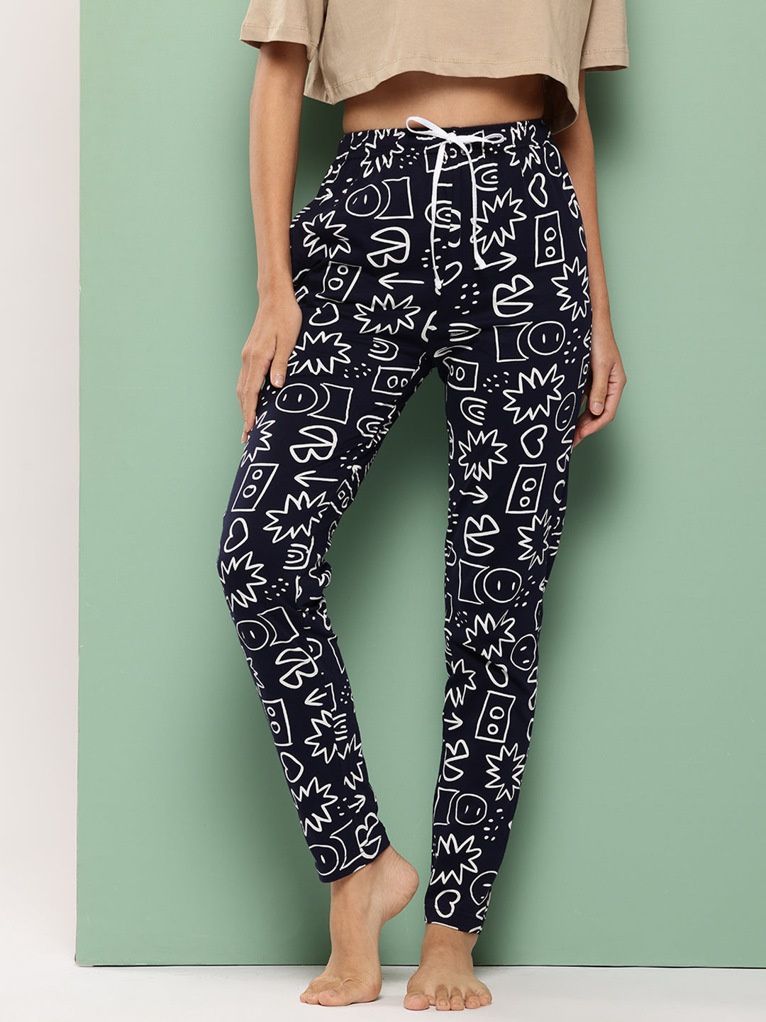 Women’s Printed Mid-Rise Lounge Pant