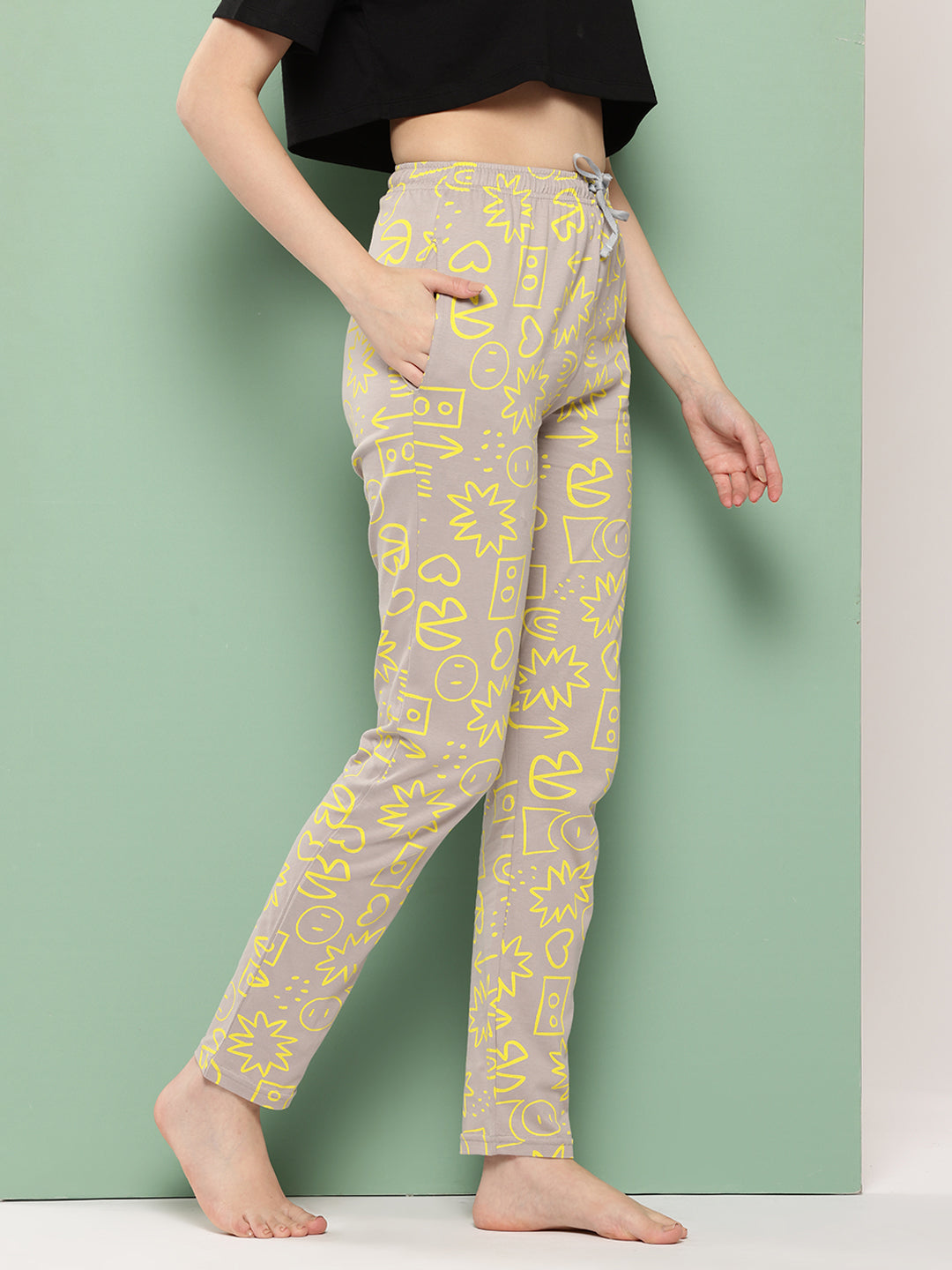 Women’s Printed Mid-Rise Lounge Pant