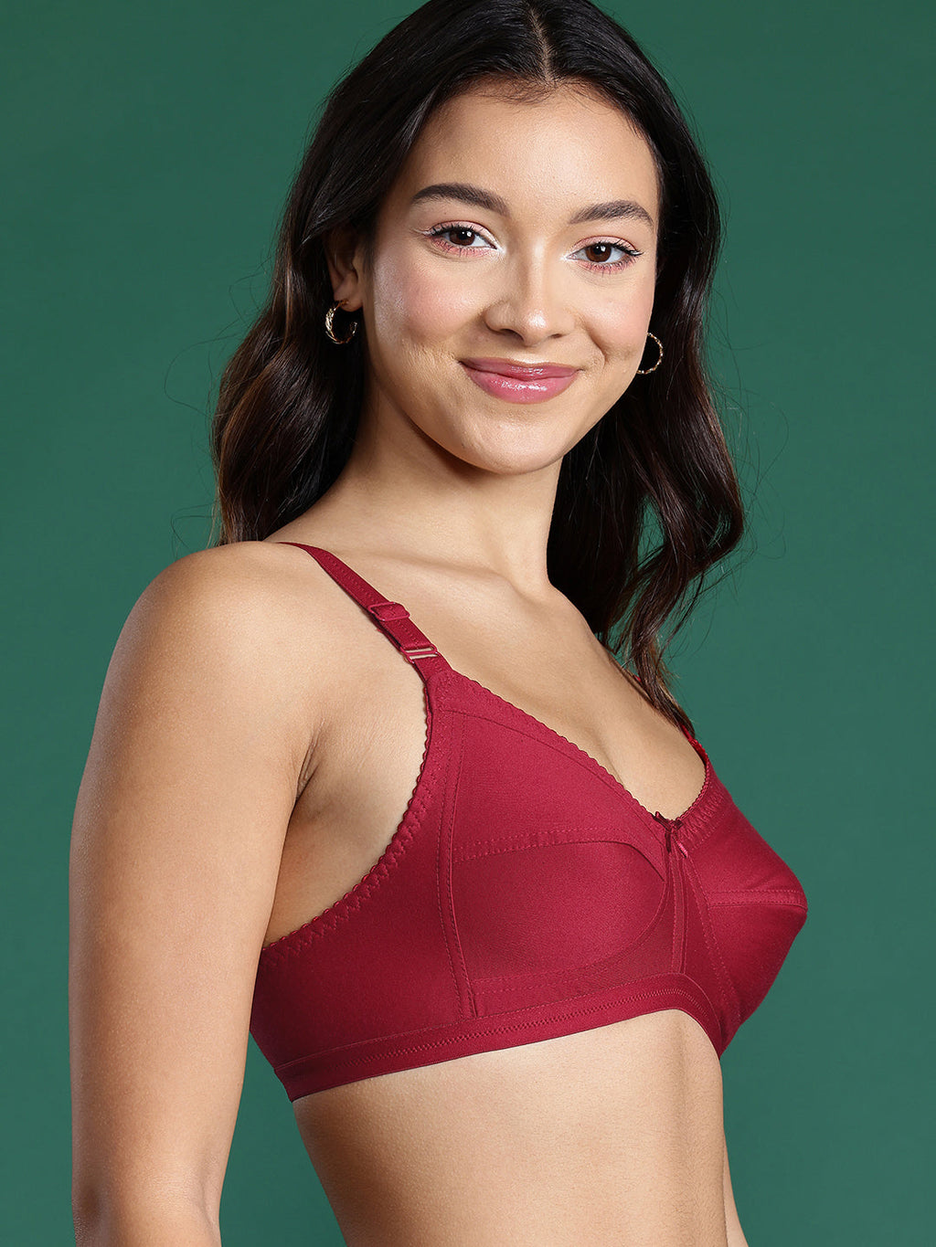 Maroon T Shirt Bra