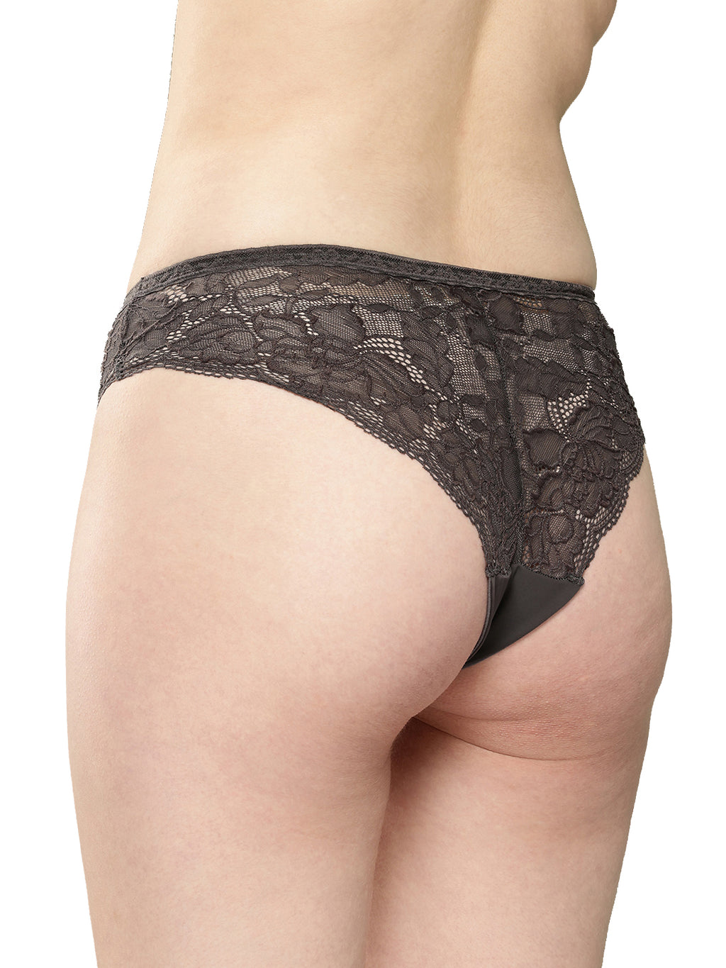 Women's Solid Mid Rise Bikini Lace Brief (Pack of 2)