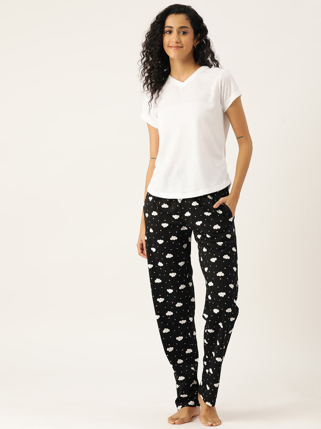 Women's Printed Mid Rise Lounge Pants