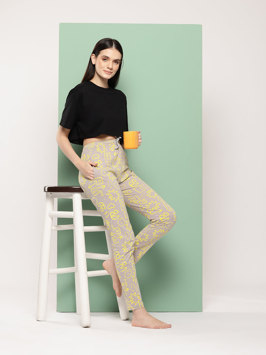 Women’s Printed Mid-Rise Lounge Pant
