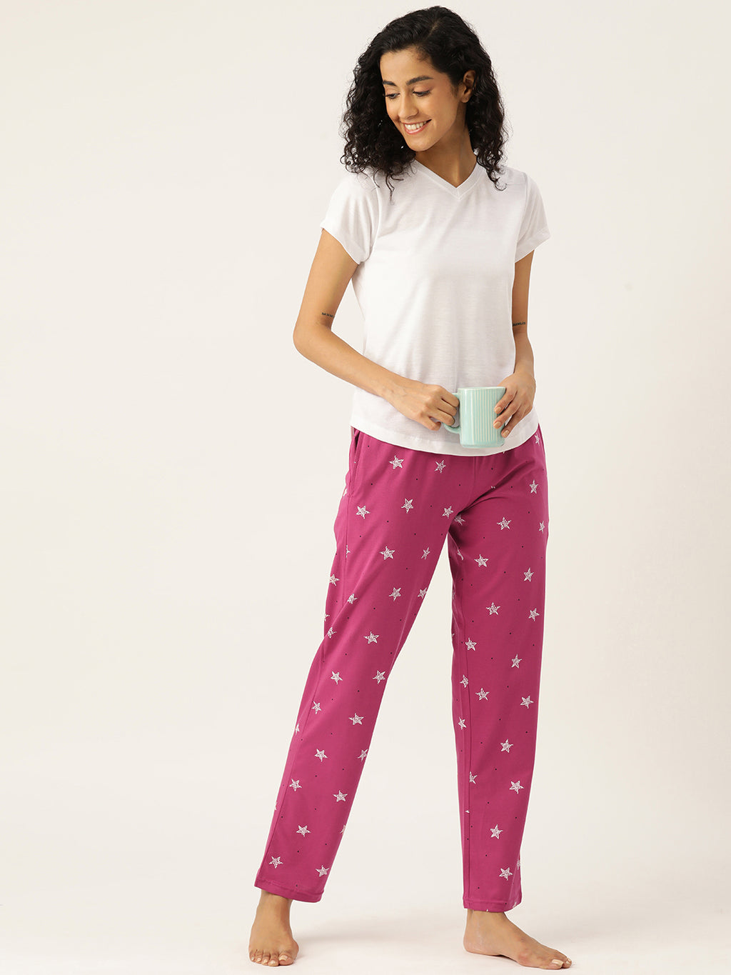 Women's Printed Mid Rise Lounge Pants