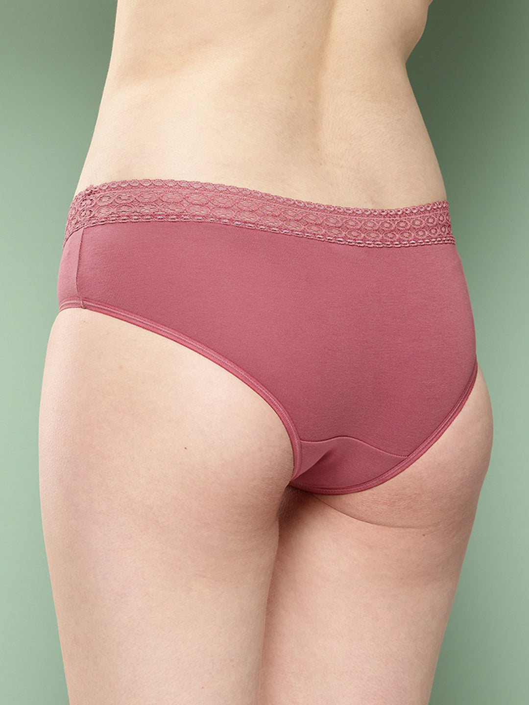 Women's Printed Mid Rise Hipster Lace Brief (Pack of 3)