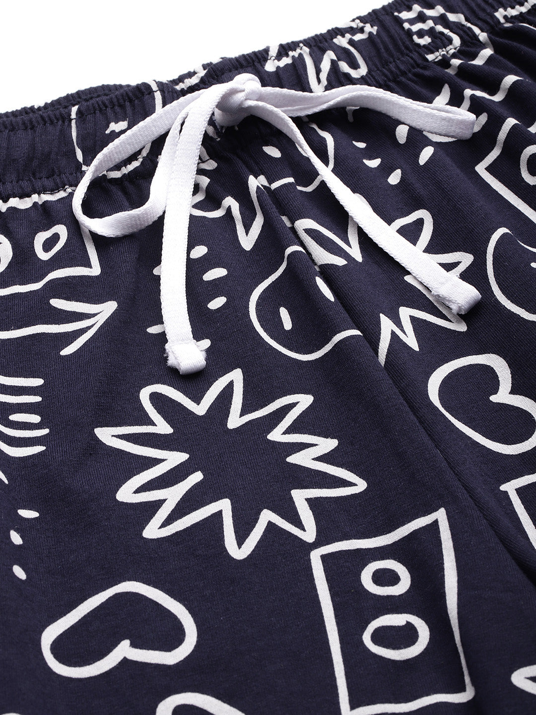 Women's Floral Printed Mid Rise Bermuda Lounge Shorts