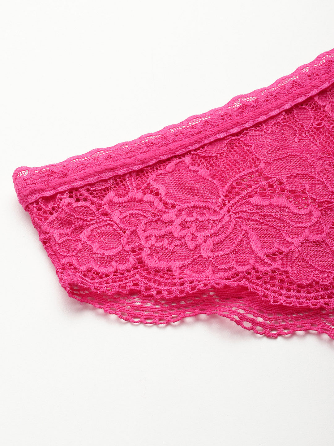 Women's Solid Mid Rise Bikini Lace Brief (Pack of 2)