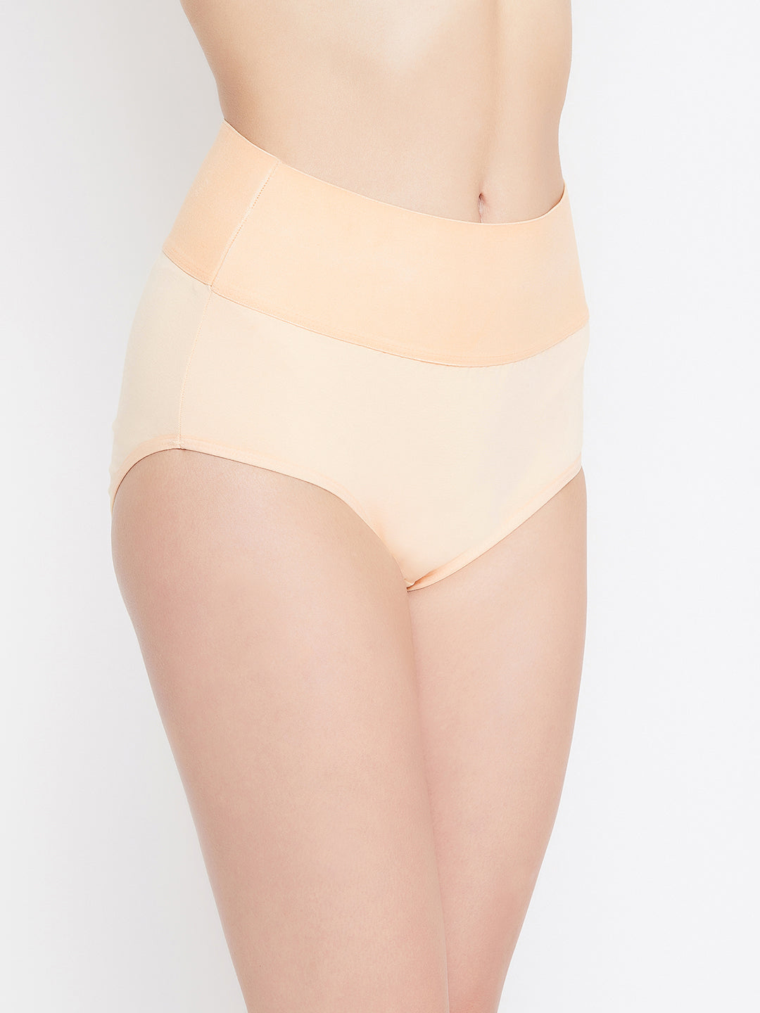 Women’s Solid High-Rise Tummy Tucker Brief for Flat Tummy Look