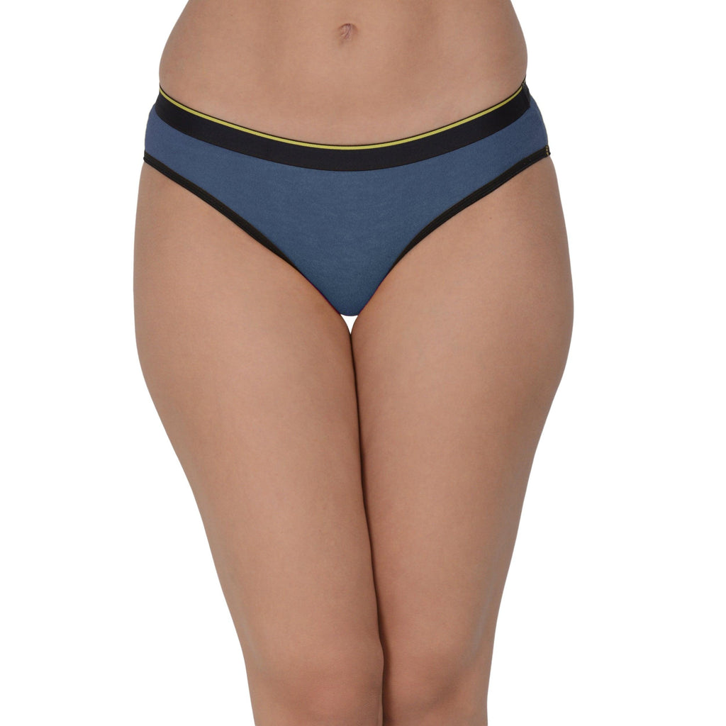 Women's Solid 4 Way Stretch Bikini Brief Pack of 3 with Modal Fabric | MM-BIKINI-S001-3 | Leading Lady