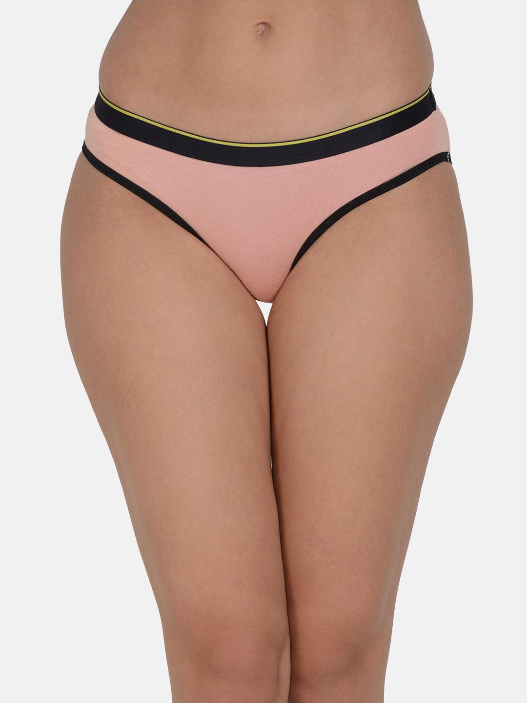 Women's Solid 4 Way Stretch Bikini Brief Pack of 3 with Modal Fabric | MM-BIKINI-S001-3 | Leading Lady