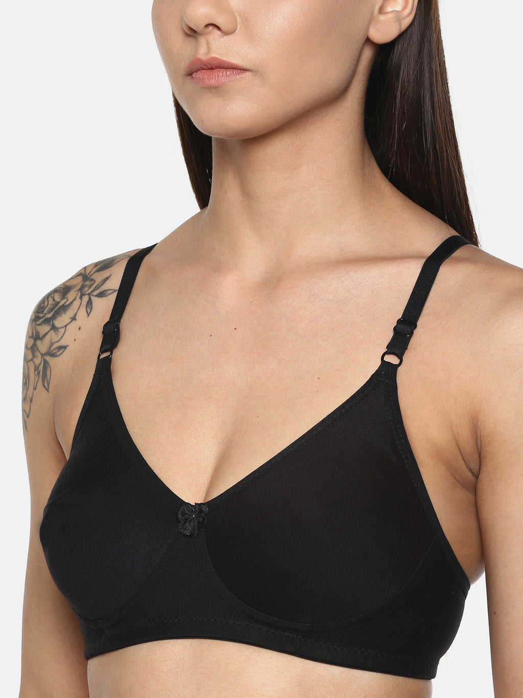 Black Non-Padded T-Shirt Bra