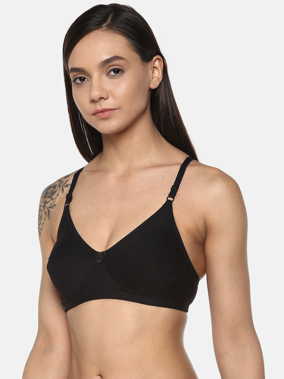 Black Non-Padded T-Shirt Bra